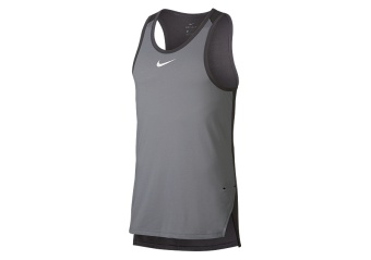 NIKE BREATHE ELITE BASKETBALL TOP ATMOSPHERE GREY