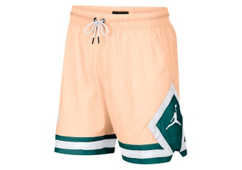 NIKE AIR JORDAN SPORTSWEAR DIAMOND POOLSIDE SHORTS CRIMSON TINT