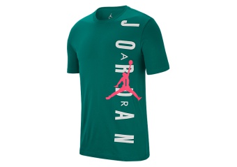 NIKE AIR JORDAN JSW HBR VERTICAL TEE MYSTIC GREEN