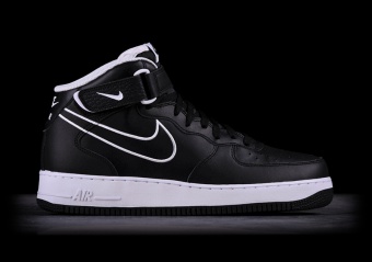 NIKE AIR FORCE 1 MID '07 LTHR BLACK