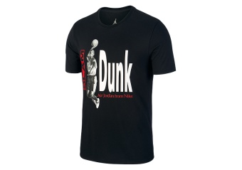 NIKE AIR JORDAN DRY GRAPHIC 2 TEE BLACK