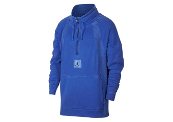 NIKE AIR JORDAN SPORTSWEAR WINGS WASHED 1/4 ZIP HYPER ROYAL