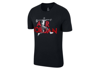NIKE AIR JORDAN STENCIL TEE BLACK