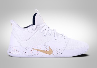 NIKE PG 3 WHITE METALLIC GOLD
