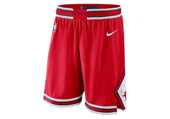 NIKE NBA CHICAGO BULLS SWINGMAN ROAD SHORTS UNIVERSITY RED