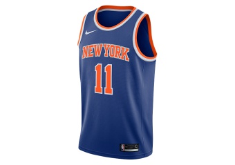 NIKE NBA NEW YORK KNICKS FRANK NTILIKINA SWINGMAN ROAD JERSEY RUSH BLUE