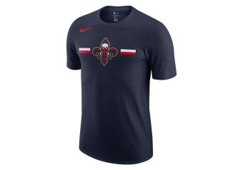 NIKE NBA NEW ORLEANS PELICANS LOGO DRY TEE COLLEGE NAVY
