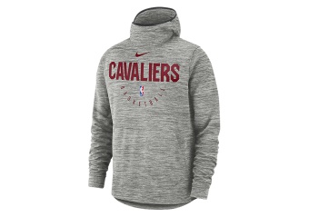 NIKE NBA CLEVELAND CAVALIERS SPOTLIGHT HOODIE CARBON HEATHER