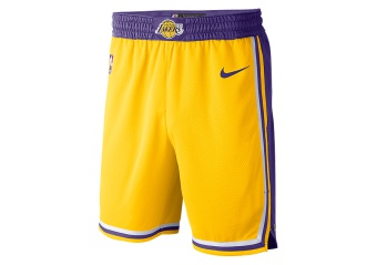 NIKE NBA LOS ANGELES LAKERS SWINGMAN ROAD SHORTS AMARILLO
