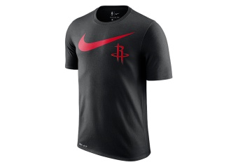 NIKE NBA HOUSTON ROCKETS SWOOSH DRY TEE BLACK