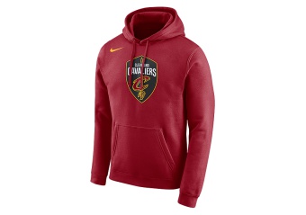 NIKE NBA CLEVELAND CAVALIERS LOGO HOODIE TEAM RED