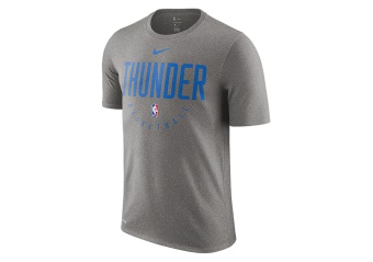 NIKE NBA OKLAHOMA CITY THUNDER DRY TEE DARK GREY HEATHER