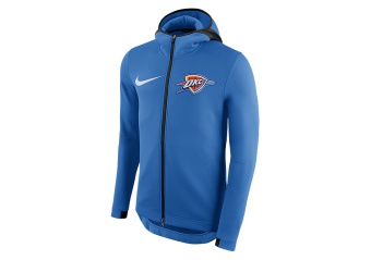 NIKE NBA OKLAHOMA CITY THUNDERM THERMAFLEX HOODIE SIGNAL BLUE