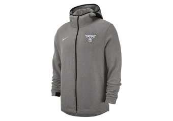 NIKE NBA CHICAGO BULLS SHOWTIME DRY HOODIE BLACK HEATHER