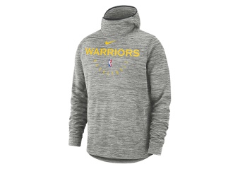 NIKE NBA GOLDEN STATE WARRIORS SPOTLIGHT HOODIE CARBON HEATHER