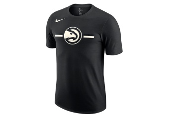 NIKE NBA ATLANTA HAWKS LOGO DRY TEE BLACK