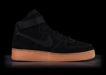 NIKE AIR FORCE 1 HIGH '07 LV8 SUEDE BLACK