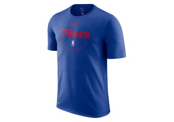 NIKE NBA PHILADELPHIA 76ERS DRY TEE RUSH BLUE