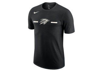 NIKE NBA OKLAHOMA CITY THUNDER LOGO DRY TEE BLACK
