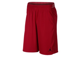 NIKE AIR JORDAN ULTIMATE FLIGHT PRACTICE SHORTS GYM RED
