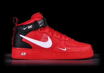 NIKE AIR FORCE 1 MID '07 LV8 UTILITY RED