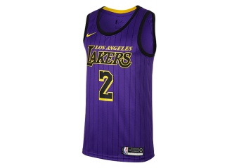NIKE NBA LOS ANGELES LAKERS LONZO BALL SWINGMAN JERSEY FIELD PURPLE