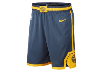 NIKE NBA GOLDEN STATE WARRIORS SWINGMAN SHORTS MONSOON BLUE