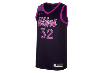 NIKE NBA MINNESOTA TIMBERWOLVES KARL-ANTHONY TOWNS SWINGMAN JERSEY PURPLE DYNASTY