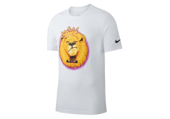 NIKE LEBRON JAMES AIRBRUSH DRY TEE WHITE