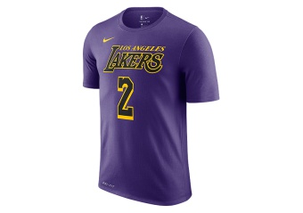 NIKE NBA LONZO BALL LOS ANGELES LAKERS DRY TEE COURT PURPLE