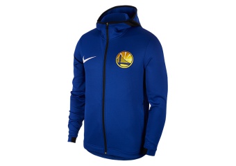 NIKE NBA GOLDEN STATE WARRIORS THERMAFLEX SHOWTIME HOODIE RUSH BLUE