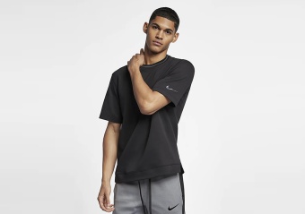 NIKE HOOPXFLY DRI-FIT TOP BLACK