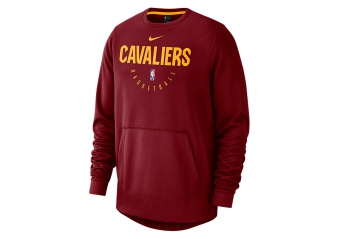 NIKE NBA CLEVELAND CAVALIERS SPOTLIGHT CREW HOODIE TEAM RED