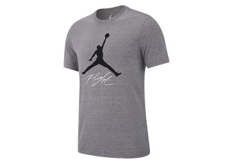 NIKE AIR JORDAN JUMPMAN FLIGHT TEE CARBON HEATHER