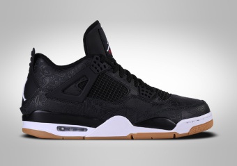 NIKE AIR JORDAN 4 RETRO BLACK LASER