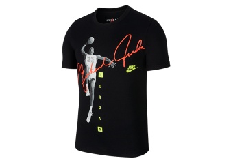 NIKE AIR JORDAN PHOTO SIGNATURE TEE BLACK