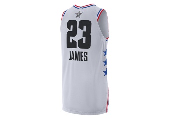 NIKE AIR JORDAN NBA ALL STAR WEEKEND 2019 LEBRON JAMES AUTHENTIC JERSEY WHITE
