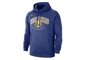 NIKE NBA GOLDEN STATE WARRIORS CREST HOODY RUSH BLUE