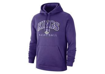 NIKE NBA SACRAMENTO KINGS CREST HOODY FIELD PURPLE
