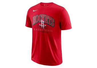 NIKE NBA HOUSTON ROCKETS CREST DRY TEE UNIVERSITY RED
