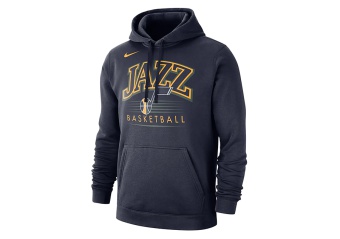NIKE NBA UTAH JAZZ CREST HOODY COLLEGE NAVY