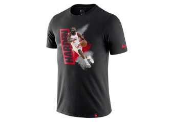 NIKE NBA HOUSTON ROCKETS HARDEN JAMES DRY TEE BLACK