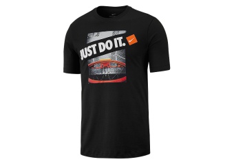 NIKE 'JUST DO IT' DRY TEE BLACK