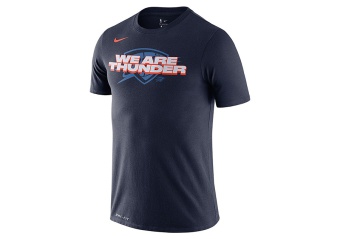 NIKE NBA OKLAHOMA CITY THUNDER MANTRA DRY TEE COLLEGE NAVY