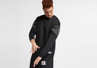 NIKE AIR JORDAN WINGS CLASSICS CREW BLACK