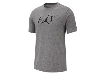 NIKE AIR JORDAN FLY CREW TEE CARBON HEATHER