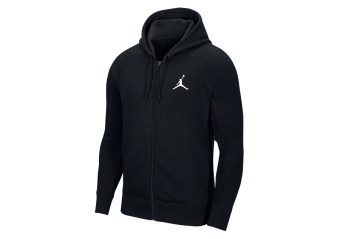 NIKE AIR JORDAN NFS FLIGHT FLEECE FULL-ZIP HOODIE BLACK