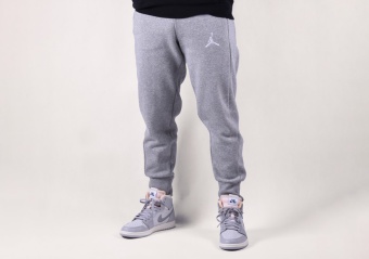 NIKE AIR JORDAN FLIGHT FLEECE PANTS DARK GREY HEATHER