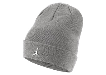 NIKE AIR JORDAN JUMPMAN METAL CUFFED BEANIE WOLF GREY