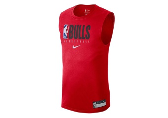 NIKE NBA CHICAGO BULLS TEE UNIVERSITY RED